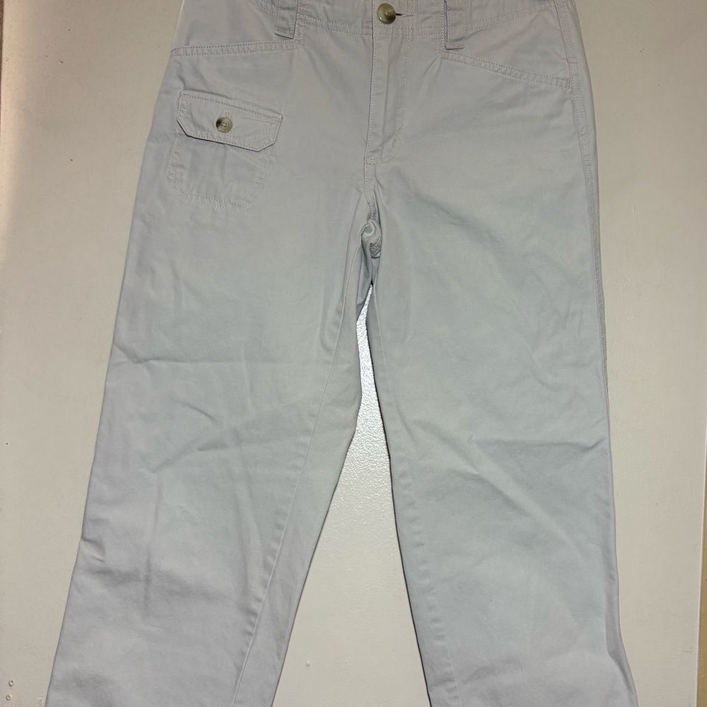 Women's Light Gray Cropped Pants